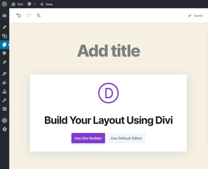 À propos de Divi Builder