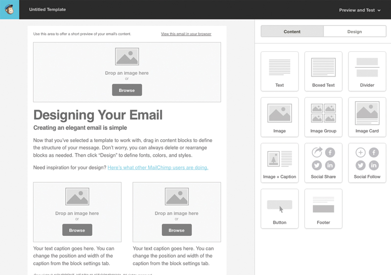 MailChimp vs Constant Contact : Facilité d'utilisation et éditeur