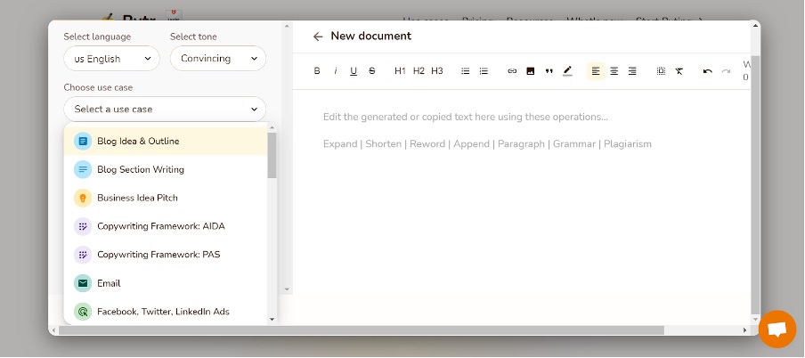 logiciel d'écriture rytr ai logiciel d'écriture rytr ai