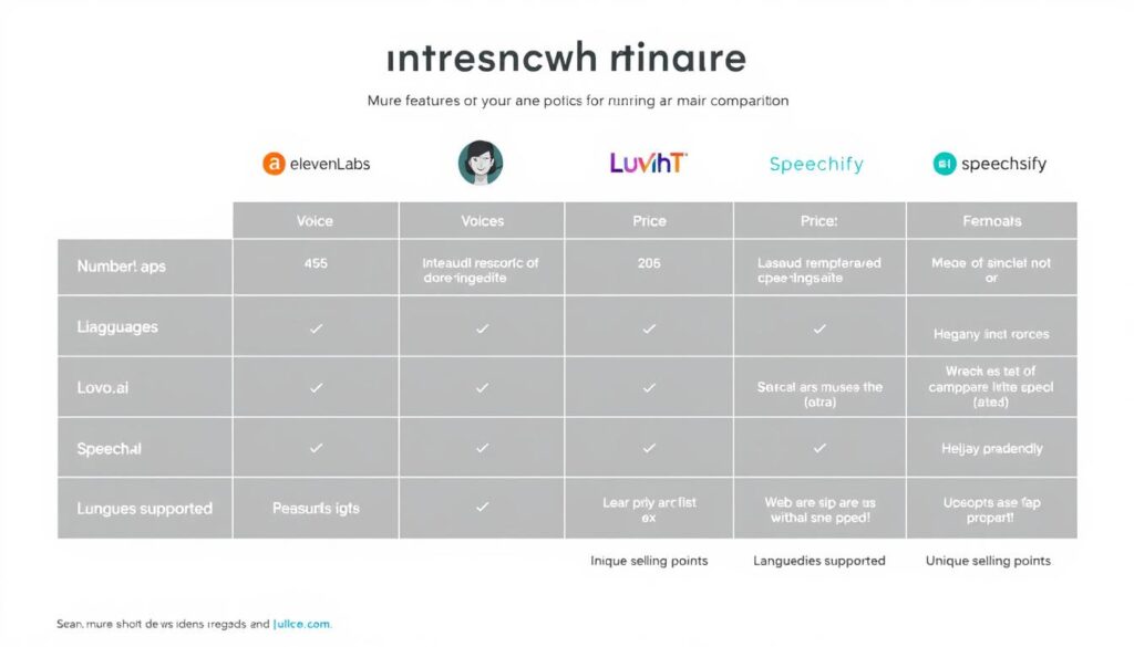 Comparaison visuelle entre Murf AI et ses principales alternatives