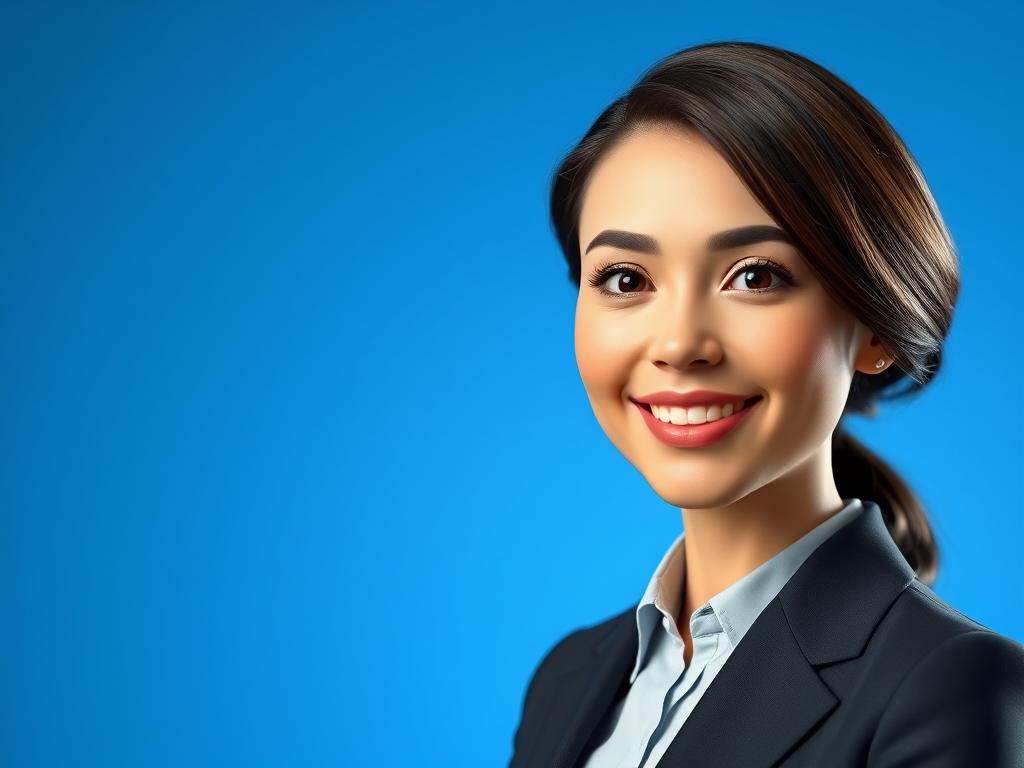 Exemple d'avatar Synthesia présentant un contenu marketing en français